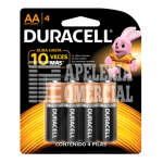 PILAS DURACELL AA PAQ. C/4